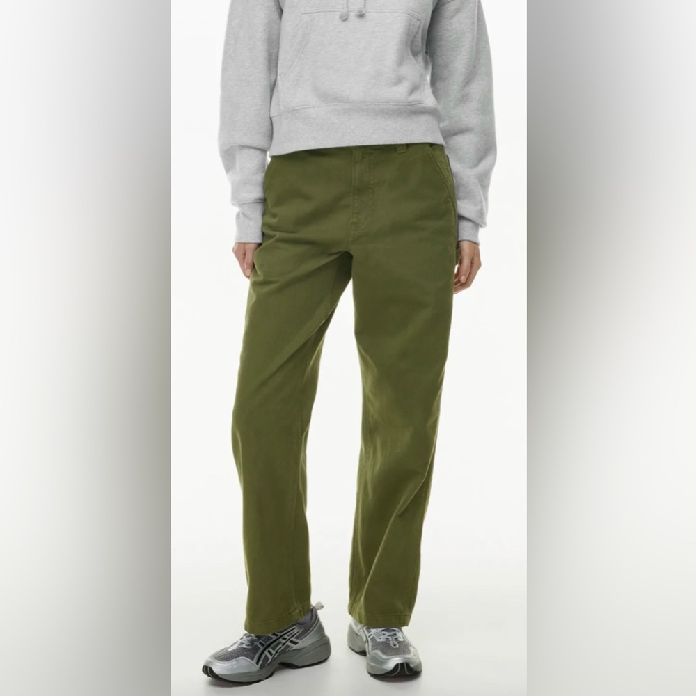 Tna Black Greenwich Pant High-waisted carpenter twill pants